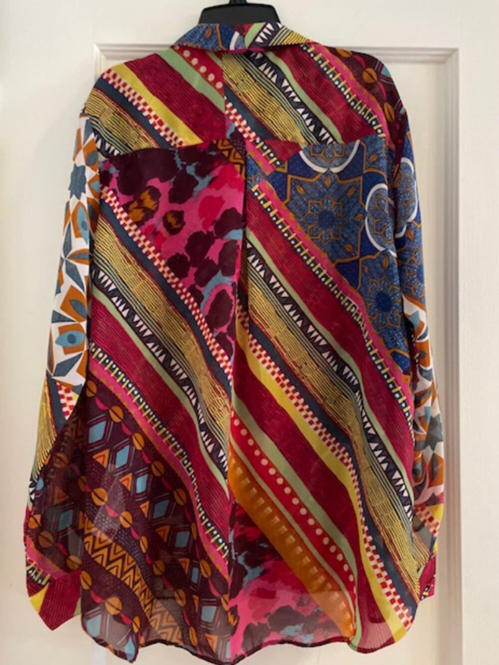 DESIGUAL Desigual semi sheer tapestry shirt XL - Picture 3 of 5